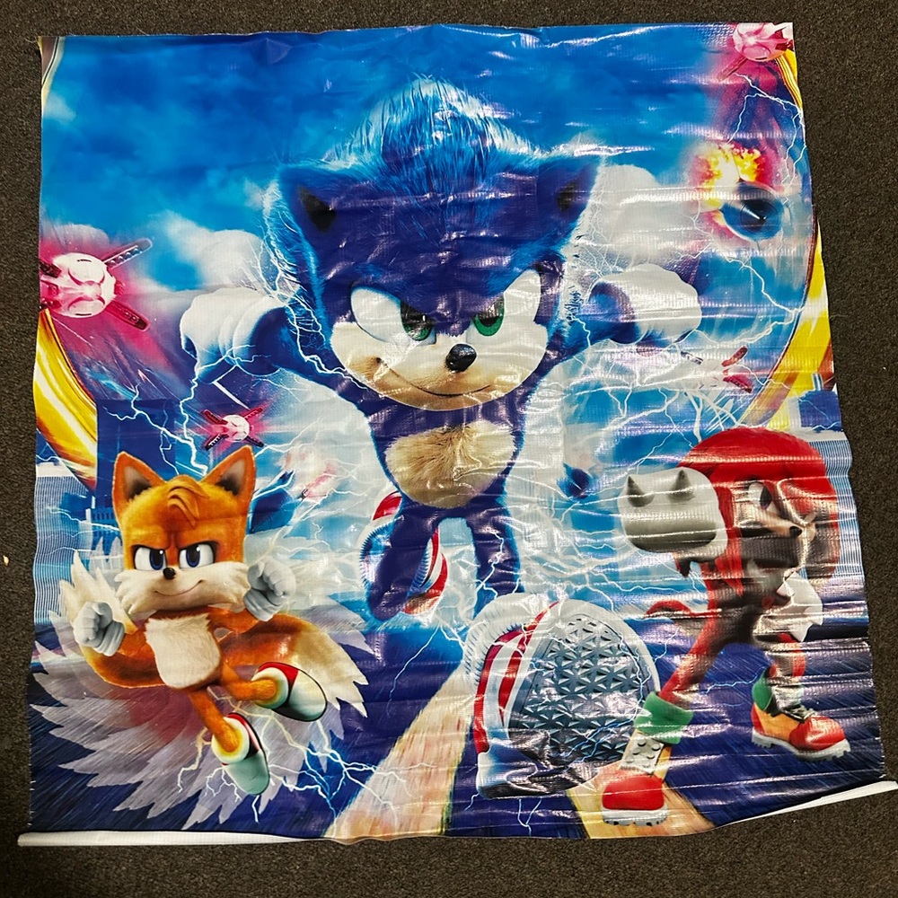 Sonic  Banner for party 32x31. (LXW